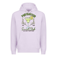 Lilac margarita social club Premium Hoodie - MaliasSmallBusiness