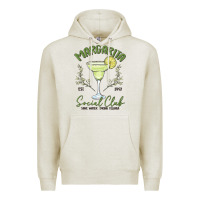 Oatmeal Heather margarita social club Premium Hoodie - MaliasSmallBusiness