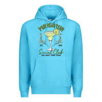 Ocean Blue margarita social club Premium Hoodie - MaliasSmallBusiness