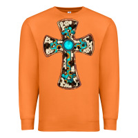 Carrot cowhide gemstone  cross Premium Sweatshirt - JahusDesignShop