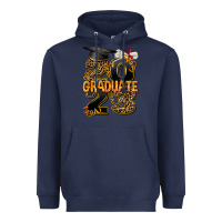 Navy 2023 graduate leopard Heavyweight Hoodie - AdoDesignShop