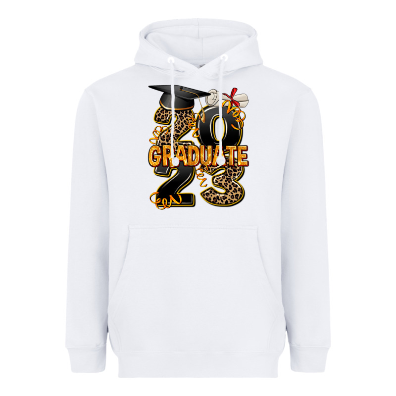 2023 Graduate Leopard Heavyweight Hoodie by AdoDesignShop | Teevron