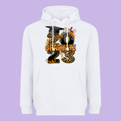 2023 Graduate Leopard Heavyweight Hoodie Designed By Adodesignshop