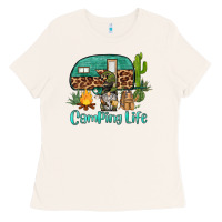 Bone camping life caravan and gnome Ladies Tee - BarkalooDesign