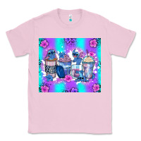 Bubblegum Pink stitch coffee cups Classic Tee - Zillion Design Studio