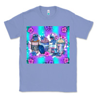 Colony Blue stitch coffee cups Classic Tee - Zillion Design Studio