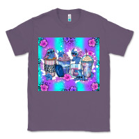 Lavender stitch coffee cups Classic Tee - Zillion Design Studio