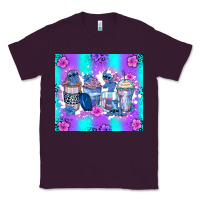 Plum stitch coffee cups Classic Tee - Zillion Design Studio