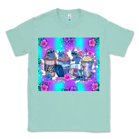 Seafoam stitch coffee cups Classic Tee - Zillion Design Studio