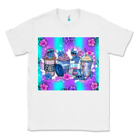 White stitch coffee cups Classic Tee - Zillion Design Studio