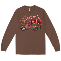 Chestnut Love Truck With Roses And Leopard Long Sleeve Tee - RanaPortraitStore