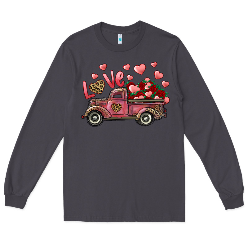 Love Truck With Roses And Leopard Long Sleeve Tee by RanaPortraitStore | Teevron