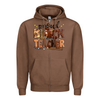 Chestnut proud black teacher Zipper Hoodie - Zillion Design Studio