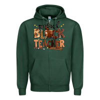 Sports Green proud black teacher Zipper Hoodie - Zillion Design Studio