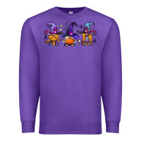 Purple witch gnomes Halloween Premium Sweatshirt - BundleAndBundleShop