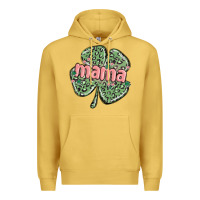 Antique Gold leopard shamrock mama Premium Hoodie - MaliasSmallBusiness
