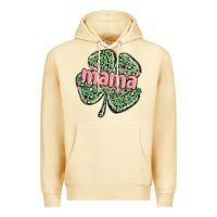 Pina Colada leopard shamrock mama Premium Hoodie - MaliasSmallBusiness