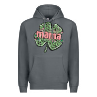 Rock leopard shamrock mama Premium Hoodie - MaliasSmallBusiness