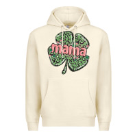Sandshell leopard shamrock mama Premium Hoodie - MaliasSmallBusiness
