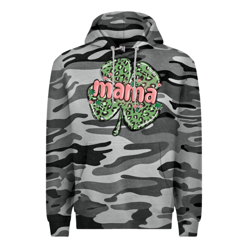 Leopard Shamrock Mama Premium Hoodie by MaliasSmallBusiness | Teevron