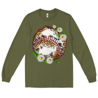 Army Green baseball with patterns Long Sleeve Tee - texasbilliewilder
