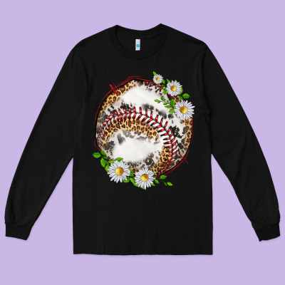 Long Sleeve Tee baseball with patterns