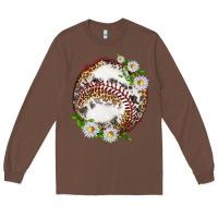Chestnut baseball with patterns Long Sleeve Tee - texasbilliewilder