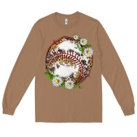 Toasted Coconut baseball with patterns Long Sleeve Tee - texasbilliewilder