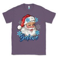 Lavender santa blue believe Classic Tee - RanaPortraitStore