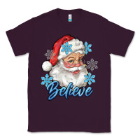 Plum santa blue believe Classic Tee - RanaPortraitStore