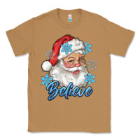 Toasted Coconut santa blue believe Classic Tee - RanaPortraitStore