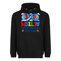 Black autism infinity seeing the world differently Heavyweight Hoodie - JahusDesignShop