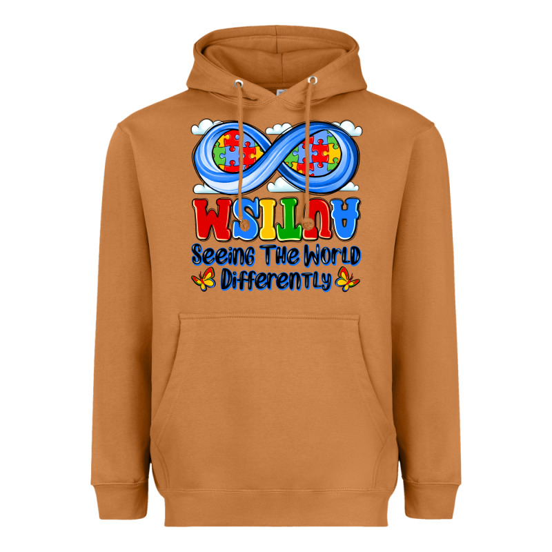 Autism Infinity Seeing The World Differently Heavyweight Hoodie by JahusDesignShop | Teevron