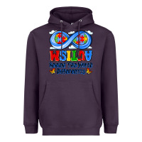Plum autism infinity seeing the world differently Heavyweight Hoodie - JahusDesignShop