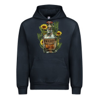 Navy western whiskey bottle Urban Hoodie - NancyCooperArtShop