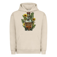 Pigment French Oak western whiskey bottle Urban Hoodie - NancyCooperArtShop