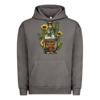 Pigment Tornado western whiskey bottle Urban Hoodie - NancyCooperArtShop