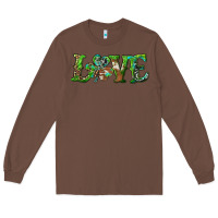Chestnut love with shamrock Long Sleeve Tee - RanaPortraitStore