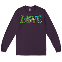 Plum love with shamrock Long Sleeve Tee - RanaPortraitStore