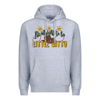 Heather Grey its alright to be little bitty Premium Hoodie - MaliasSmallBusiness
