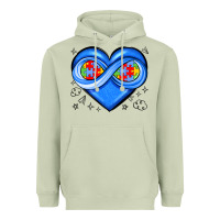 Matcha infinity heart autism awareness Heavyweight Hoodie - JahusDesignShop