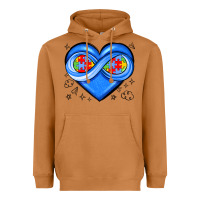 Meerkat infinity heart autism awareness Heavyweight Hoodie - JahusDesignShop