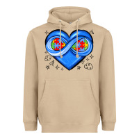 Mushroom infinity heart autism awareness Heavyweight Hoodie - JahusDesignShop