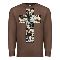 Chestnut cowhide cross Premium Sweatshirt - JahusDesignShop
