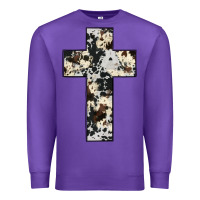 Purple cowhide cross Premium Sweatshirt - JahusDesignShop