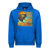 Cobalt youre lucky im here i could have gone fishing Urban Hoodie - NancyCooperArtShop