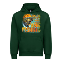 Forest Green youre lucky im here i could have gone fishing Urban Hoodie - NancyCooperArtShop