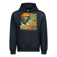 Navy youre lucky im here i could have gone fishing Urban Hoodie - NancyCooperArtShop