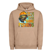 Pigment Burro youre lucky im here i could have gone fishing Urban Hoodie - NancyCooperArtShop