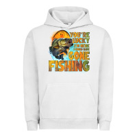 Pigment Lunar Rock youre lucky im here i could have gone fishing Urban Hoodie - NancyCooperArtShop